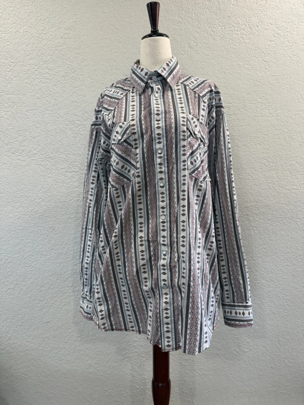 Panhandle Long Sleeve Monk Pearl Snap - Picture 1 of 3